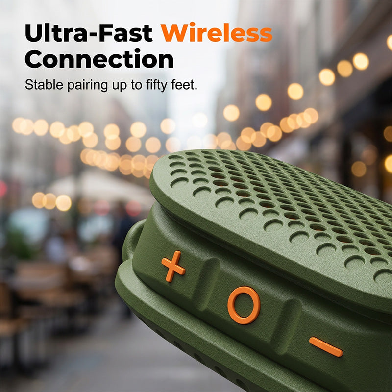 Draagbare Bluetooth Speaker met TWS Stereo IPX5 Waterdicht Mini Draadloze Speaker