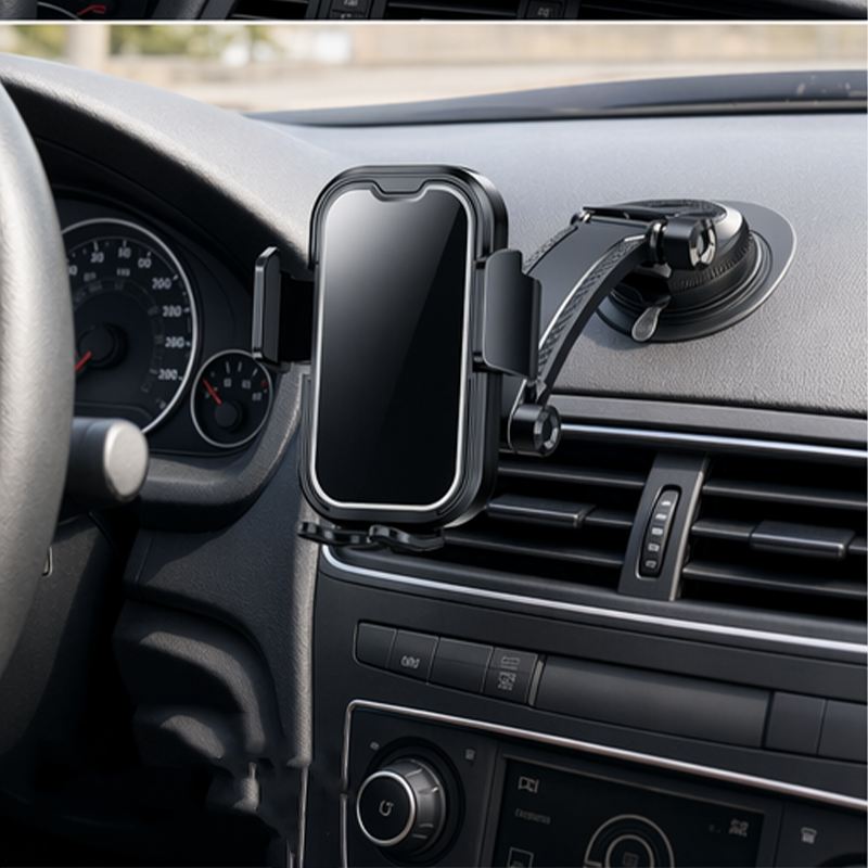 🚗 BEPERKTE TIJD 50% KORTING! ✨ Magnetische Zuignap Autotelefoonhouder – Nano Vacuuüm, Eenhandig Gebruik, Multi-hoek 📱