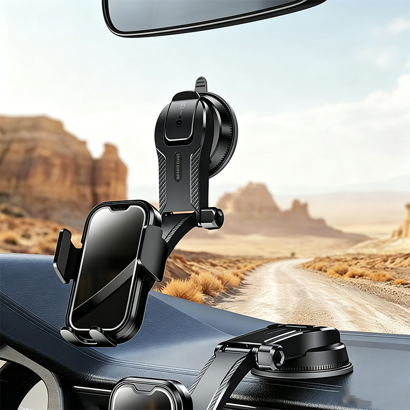 🚗 BEPERKTE TIJD 50% KORTING! ✨ Magnetische Zuignap Autotelefoonhouder – Nano Vacuuüm, Eenhandig Gebruik, Multi-hoek 📱