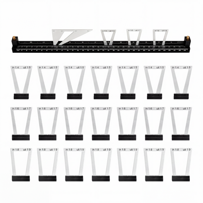 📐 28-delige zwaluwstaartmarker set voor houtbewerking 🛠️