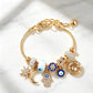 Hemelse bedelarmband met zon en maan