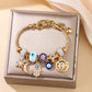 Hemelse bedelarmband met zon en maan
