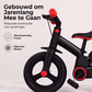 4-in-1 omvormbare kinderfiets, loopfiets en kinderwagen