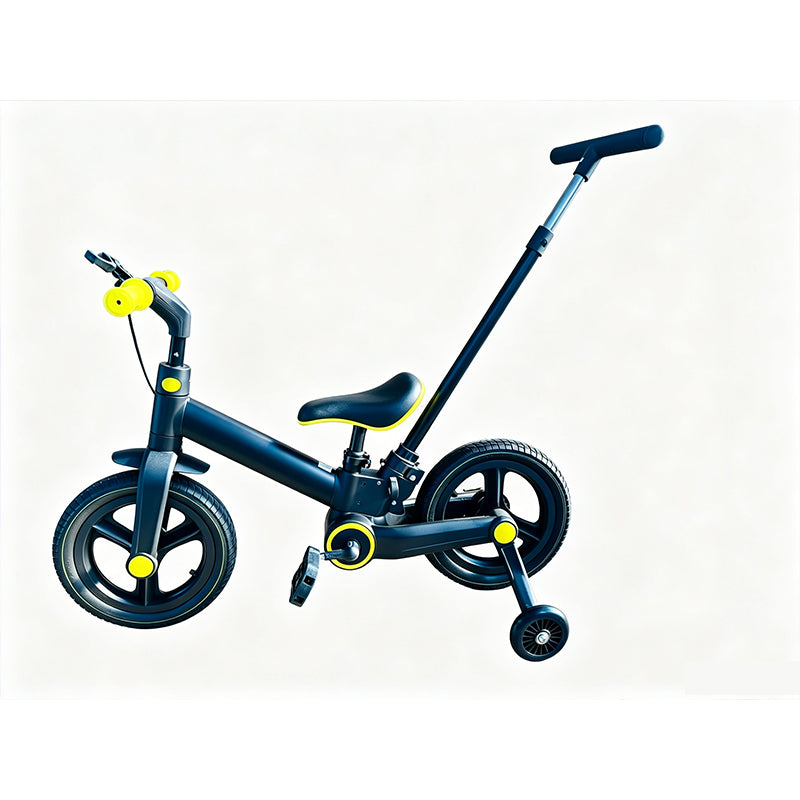 4-in-1 omvormbare kinderfiets, loopfiets en kinderwagen