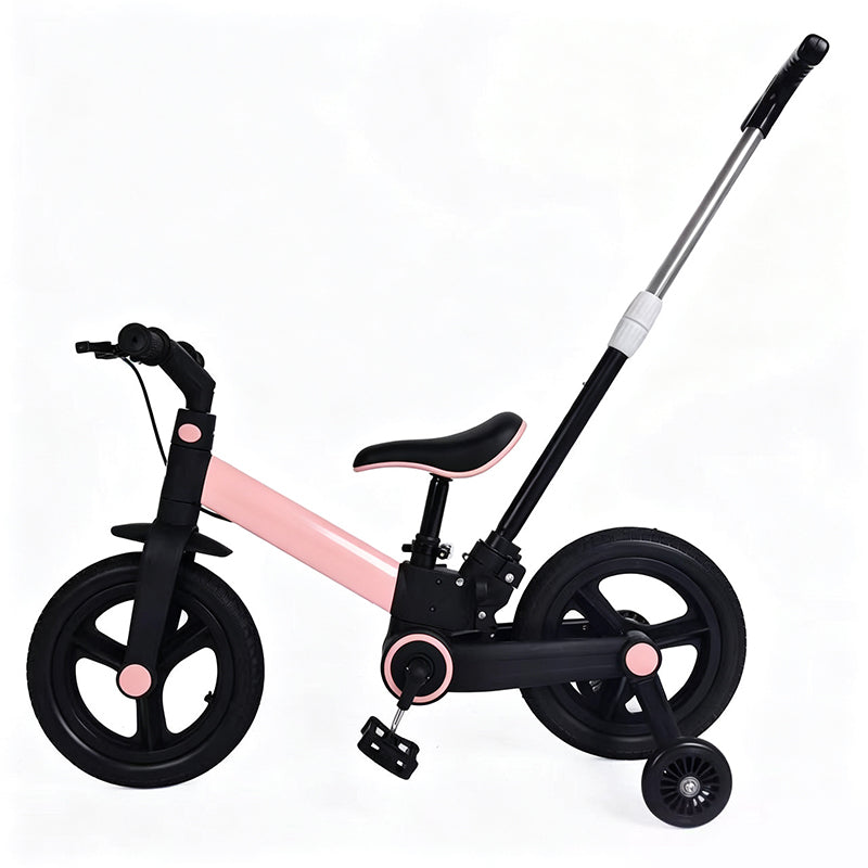 4-in-1 omvormbare kinderfiets, loopfiets en kinderwagen