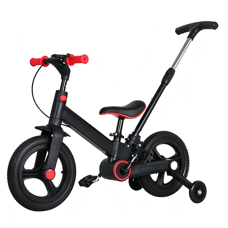 4-in-1 omvormbare kinderfiets, loopfiets en kinderwagen