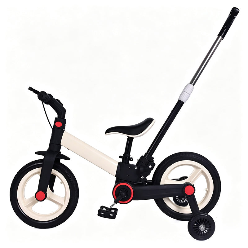 4-in-1 omvormbare kinderfiets, loopfiets en kinderwagen
