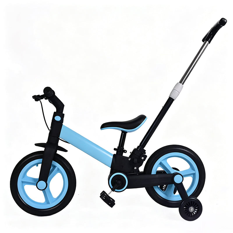4-in-1 omvormbare kinderfiets, loopfiets en kinderwagen