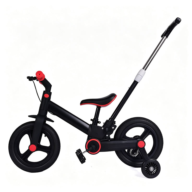 4-in-1 omvormbare kinderfiets, loopfiets en kinderwagen