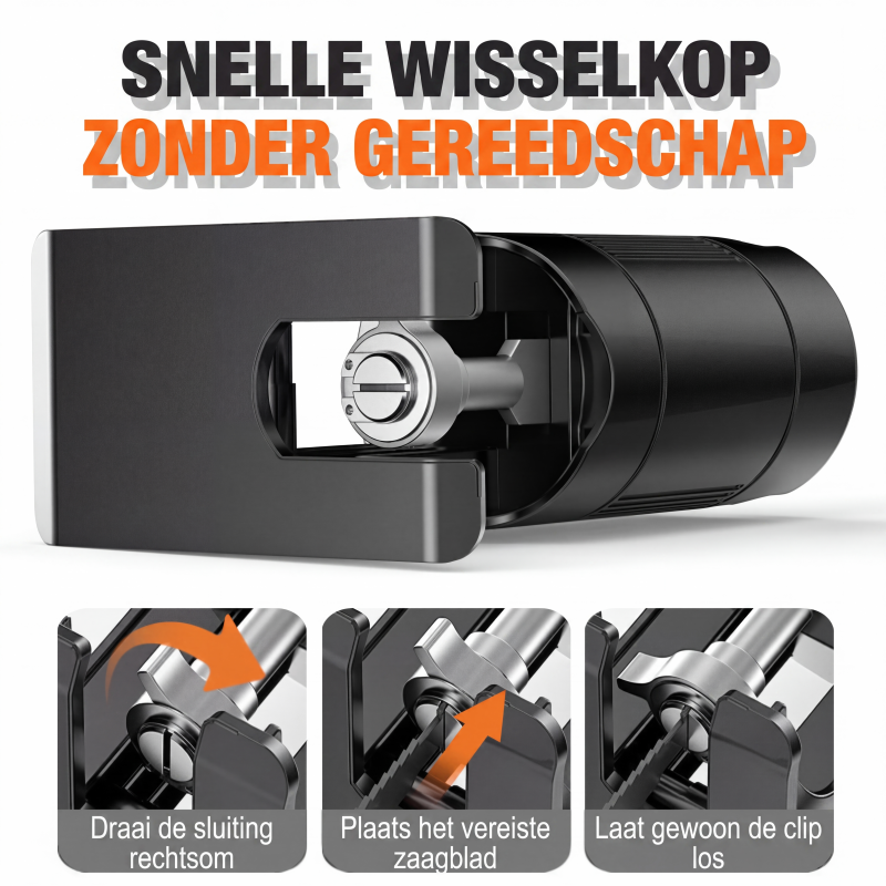 🔧 Multifunctioneel Reciprozaagadapter – Verandert je boormachine in een snijgereedschap – Voor hout, metaal en kunststof 🛠️