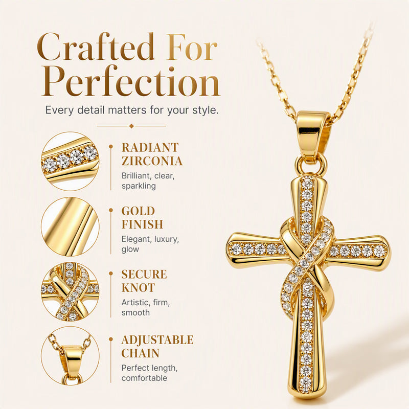 🎉 2026 Sale — Over 16,000 Sold! ✝️ Twisted Knot Cross Pendant Necklace – Sparkling Elegance, Faith & Style Woven Together! 📿