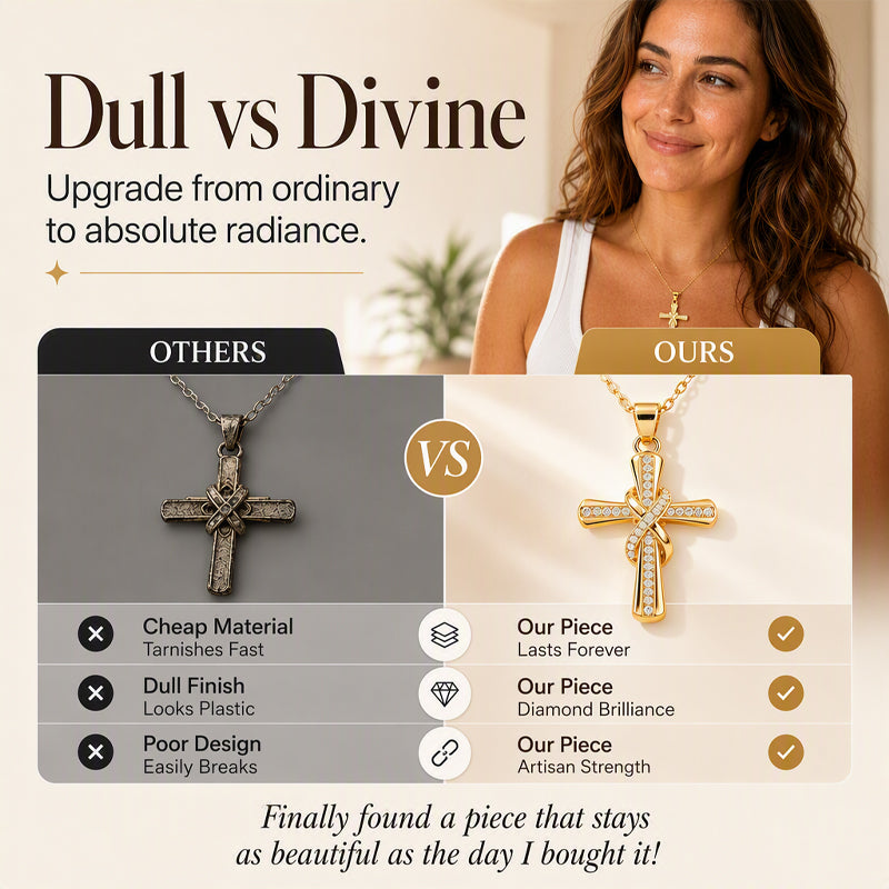 🎉 2026 Sale — Over 16,000 Sold! ✝️ Twisted Knot Cross Pendant Necklace – Sparkling Elegance, Faith & Style Woven Together! 📿