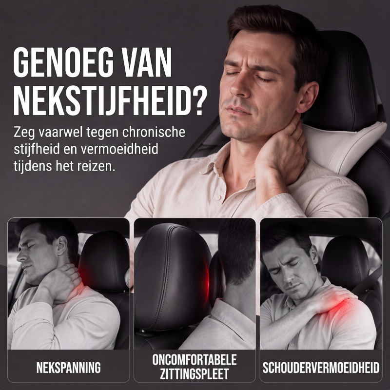 Ergonomisch autokussen voor hoofdsteun van traagschuim