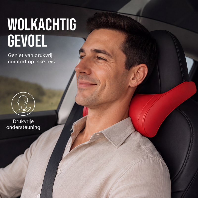 Ergonomisch autokussen voor hoofdsteun van traagschuim