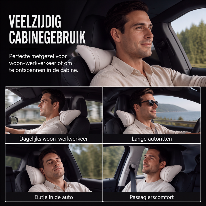 Ergonomisch autokussen voor hoofdsteun van traagschuim
