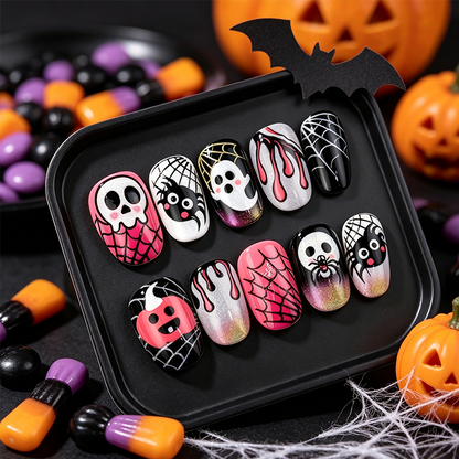Halloween Aufklebe-Nagelset