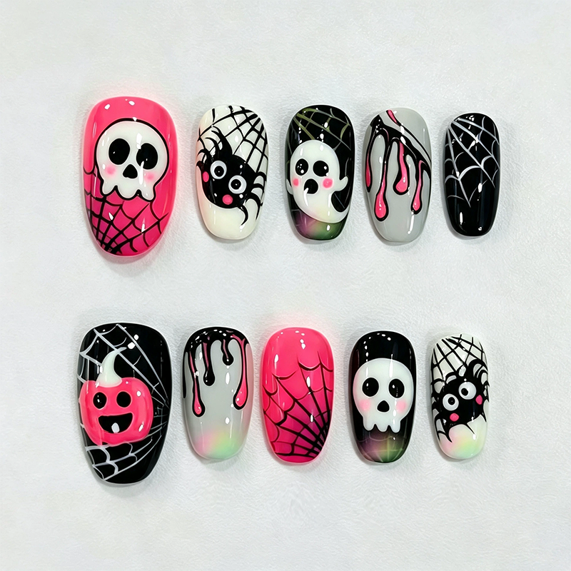 Halloween Aufklebe-Nagelset
