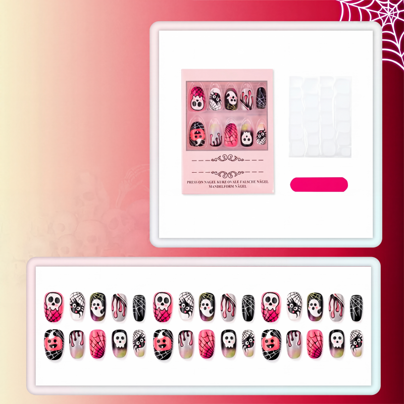 Halloween Aufklebe-Nagelset