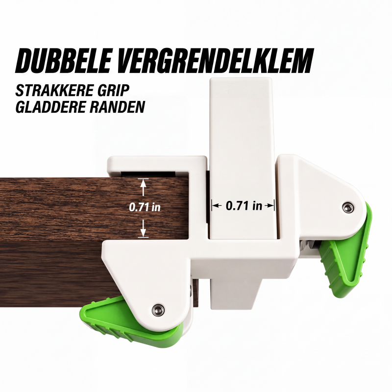 Installatieklem voor houtbewerkingsvulplaat