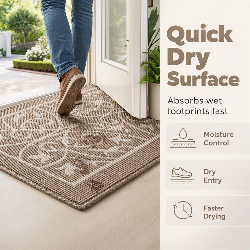📢 PROMO FLASH : 50% DE RÉDUCTION ! ✨ Tapis de Porte d'Entrée Antidérapant – Fibre Polypropylène & Fond TPR – Attrape-Poussière & Séchage Rapide for Entrées & Couloirs 🚪