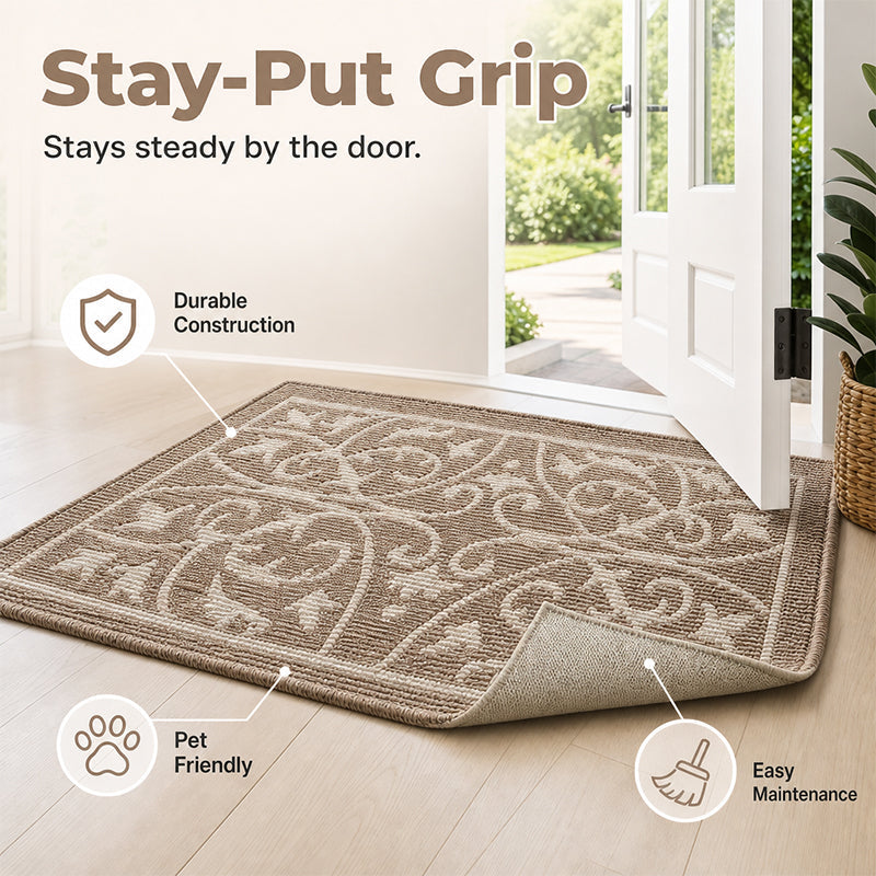 📢 PROMO FLASH : 50% DE RÉDUCTION ! ✨ Tapis de Porte d'Entrée Antidérapant – Fibre Polypropylène & Fond TPR – Attrape-Poussière & Séchage Rapide for Entrées & Couloirs 🚪