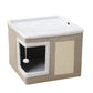 🐱 PROMO FLASH : 50% DE RÉDUCTION ! 🏠 Maison Cube Pliable 2-en-1 pour Chat – Design Bi-Niveau & Griffoir Intégré – Confort Toutes Saisons – Gain de Place & Portable 🐾