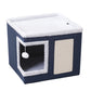 🐱 PROMO FLASH : 50% DE RÉDUCTION ! 🏠 Maison Cube Pliable 2-en-1 pour Chat – Design Bi-Niveau & Griffoir Intégré – Confort Toutes Saisons – Gain de Place & Portable 🐾