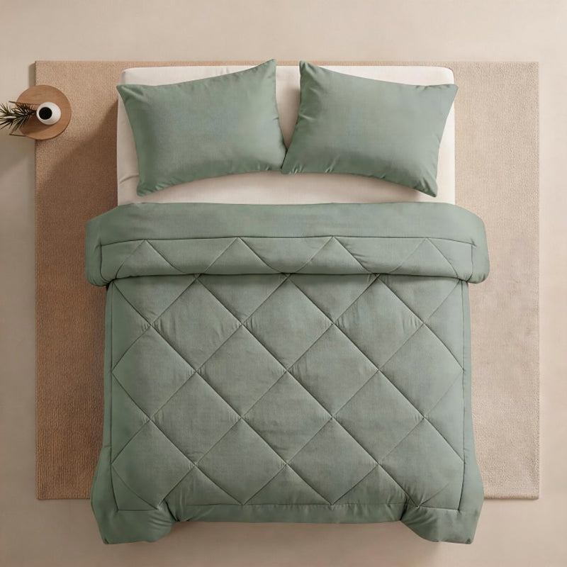 💥Tijdelijke korting!🔥3-delig gewatteerd dekbedset met kussenslopen