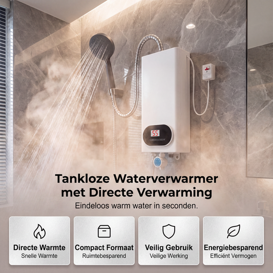 Compacte en veilige instant elektrische waterverwarmer