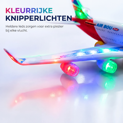Elektrisch modelvliegtuig met geluid en LED-verlichting