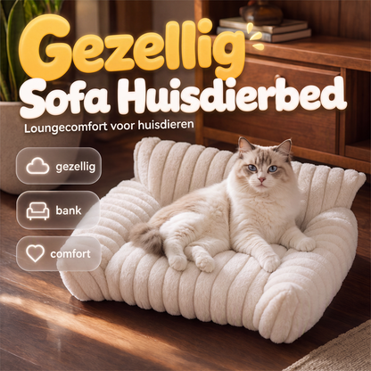 Gezellige bank-huisdierenbed