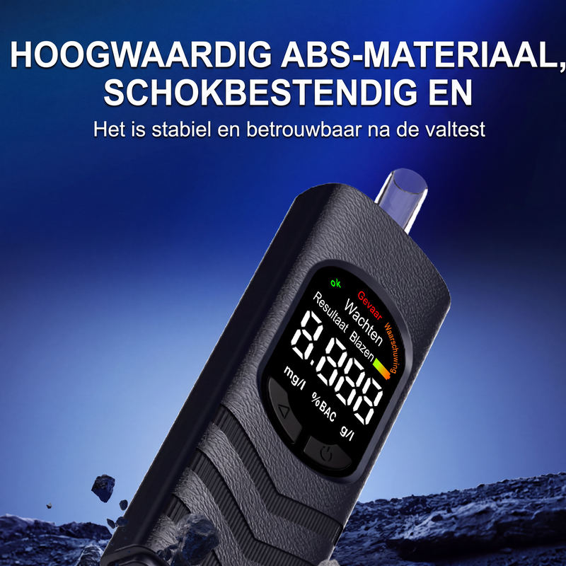 Oplaadbare alcohollester met LCD-scherm en spraakbericht
