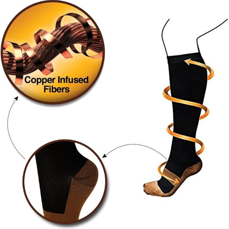 🔥 Tijdelijke aanbieding! 💥 Unisex Compressiekousen met Geleidelijke Drukondersteuning 🧦
