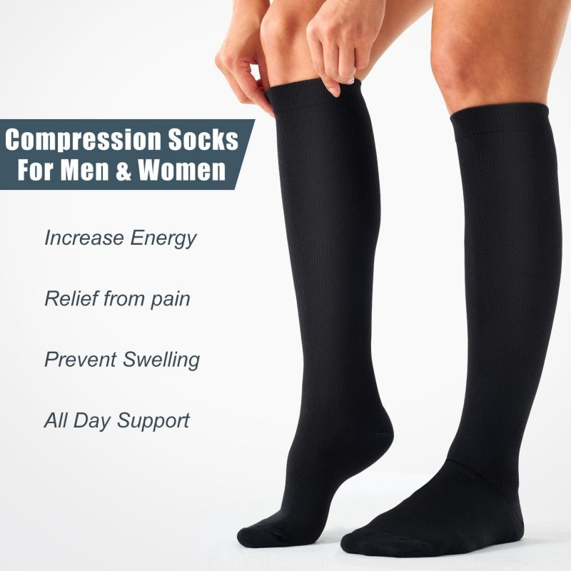 🔥 Tijdelijke aanbieding! 💥 Unisex Compressiekousen met Geleidelijke Drukondersteuning 🧦