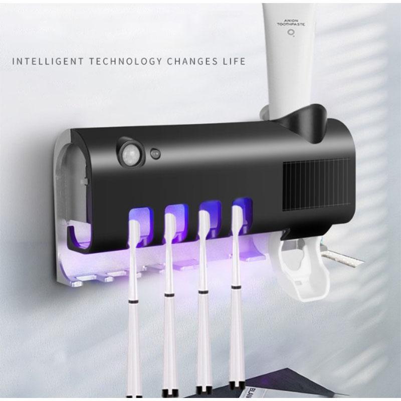❄️Zomerfresh 50% Korting!✨3-in-1 Slimme Tandenborstelstation – UV-reiniging, gezinsopbergruimte en tandpastadispenser