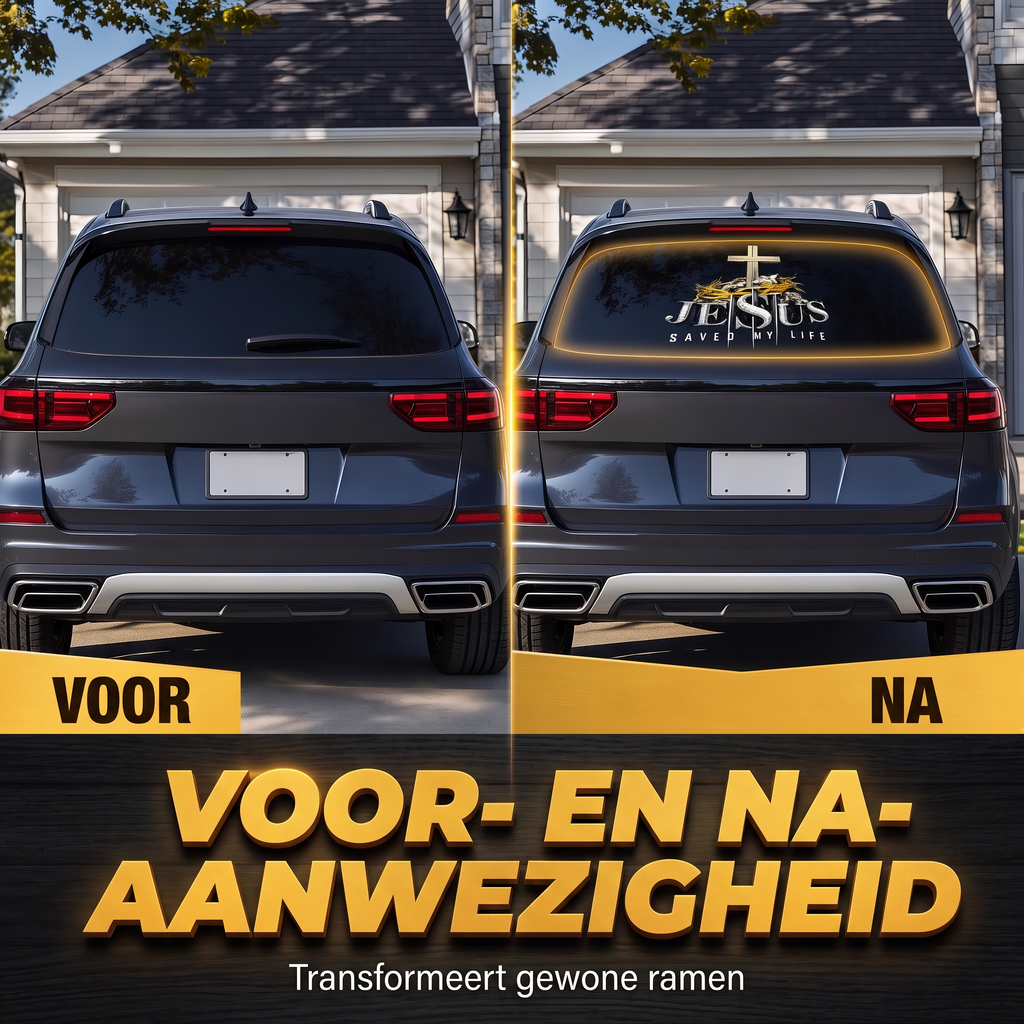 Waterdichte Christelijke Kruis Auto Vinyl Sticker
