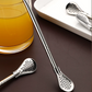 💥Tijdelijke korting!🔥 2-in-1 roestvrijstalen rietje-lepel – gemakkelijk roeren, drinken en filteren ✨