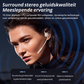 Open-ear Bluetooth-headset met ruisonderdrukkende microfoon