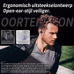 Open-ear Bluetooth-headset met ruisonderdrukkende microfoon