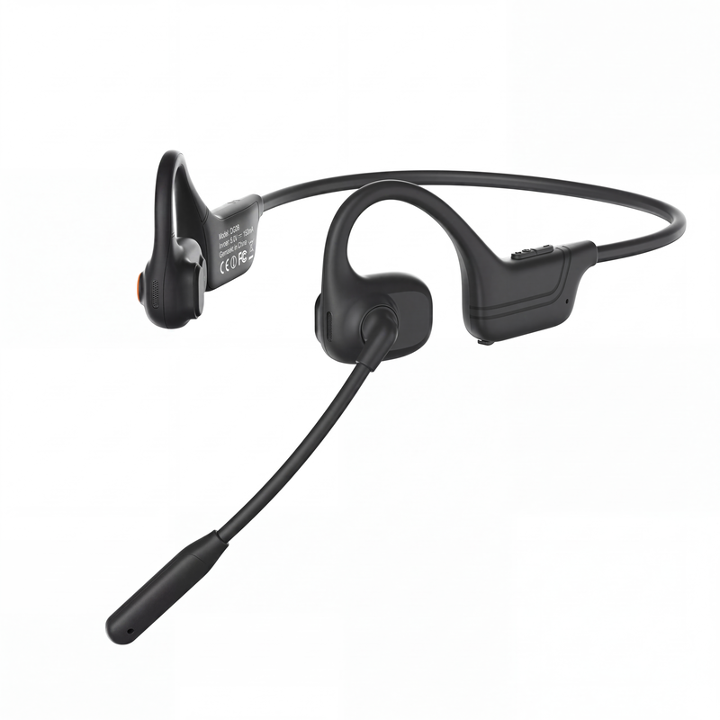 Open-ear Bluetooth-headset met ruisonderdrukkende microfoon