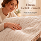 Premium chenille visgraat banksprei