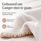 Premium chenille visgraat banksprei