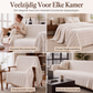 Premium chenille visgraat banksprei