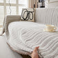 Premium chenille visgraat banksprei
