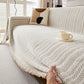 Premium chenille visgraat banksprei