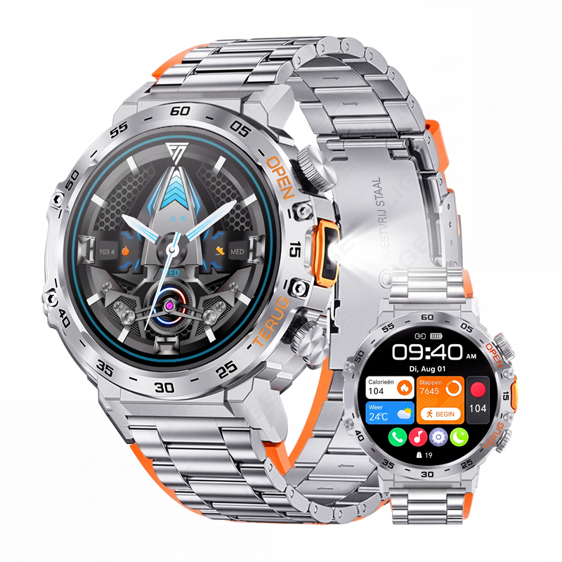 Multifunctionele outdoor smartwatch voor sport en fitness