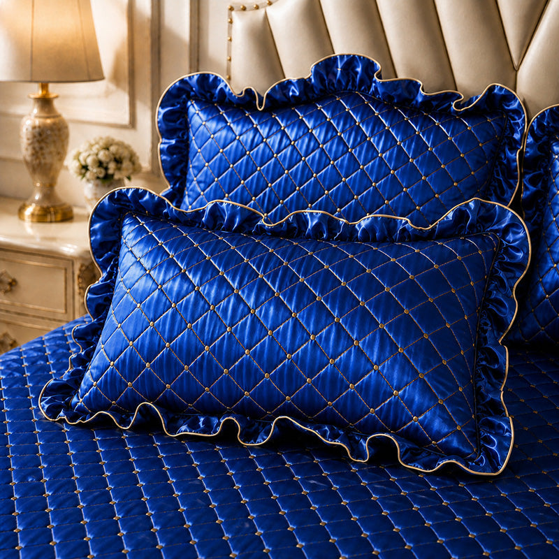 🛏️ FLASH AANBIEDING: 50% KORTING! Gewatteerde Ademende Bedrok – Polyester – 45 cm Val & Elastische Hoekbanden voor Bed & Opbergruimte Onder het Bed – 5 Kleuren 🎨