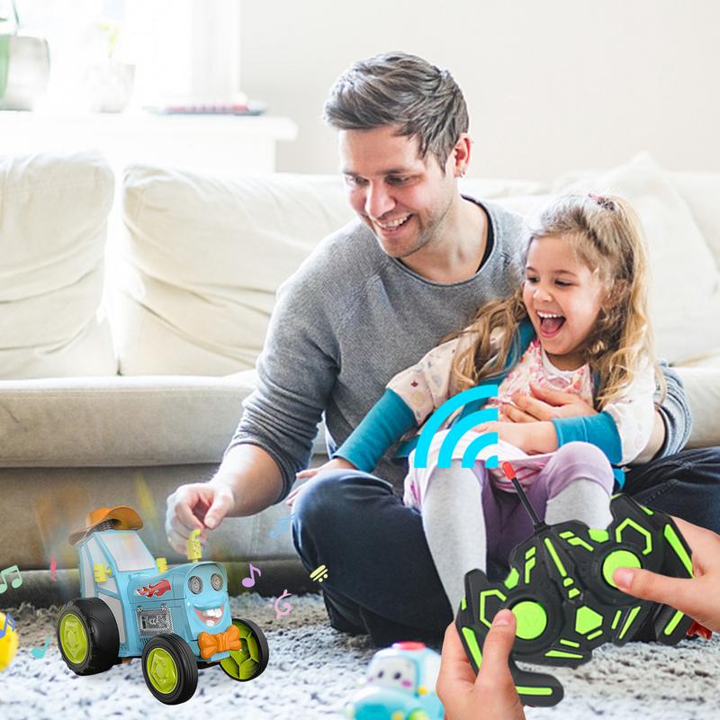 🚗 Gekke Springende RC Auto — 360° Pirouettes, Lichten & Muziek, 800 mAh Batterij, Cadeau Kinderen 6-12 jaar, 4 Kleuren ✨