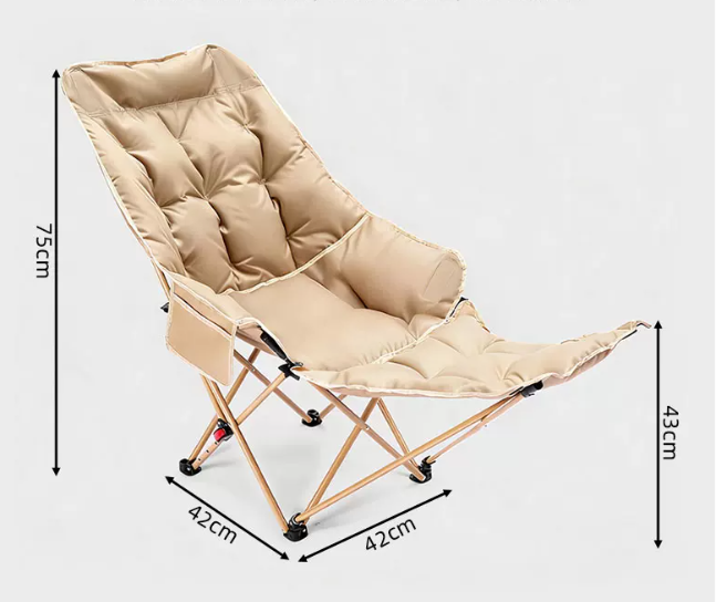 ✨🏖️ Van strand tot camping: deze verstelbare buitenstoel met beensteun en 3-4 standen past zich aan jouw comfort aan – stevig stalen frame, ademende stof, draagriem inbegrepen. 50% KORTING!