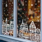 🎄 1+1 GRATIS – Kerststad Raamstickerset | Creëer Een Gezellige Kerstsfeer op je Ramen | Makkelijk Aan te Brengen & Te Verwijderen | Feestelijke Kerstdecoratie